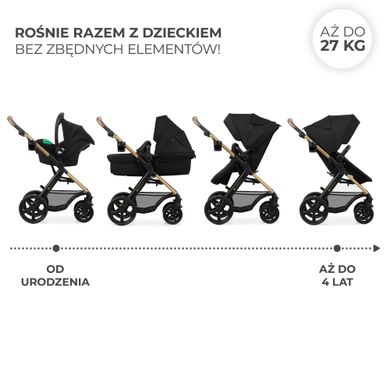 Универсальная коляска 3 в 1 Kinderkraft Moov 2 Pure Black (KSMOOV02BLKEV00) Spok