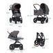 Универсальная коляска 3 в 1 Kinderkraft B-Tour Ash Gray (KSBTOU00DGR3000) Фото 11