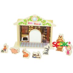 Деревянная игрушка Bambi GT 5948 Игра-логика Маша и Медведь Spok