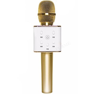 Беспроводной микрофон-караоке Bambi Q7 Золотой Spok