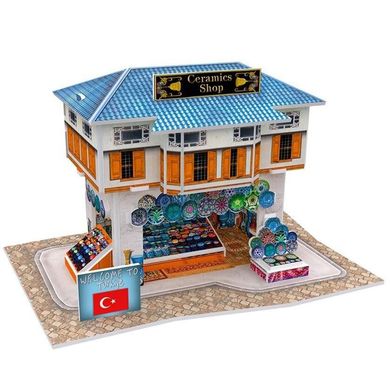 3D пазл CubicFun Турция: Магазин керамики (W3111h) Spok