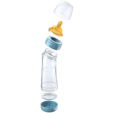 Пластиковая бутылочка Chicco Well-Being Angled (согнутая) 250 мл латексная соска 0+ месяцев Розовая (20620.10) Spok