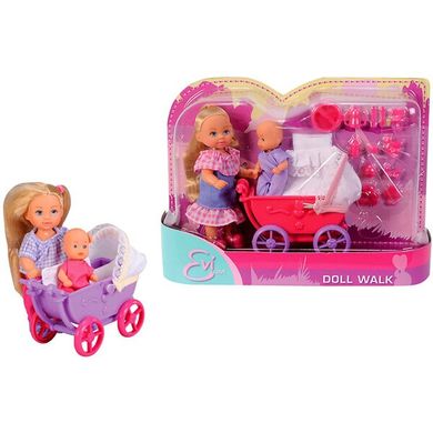 Кукла Steffi Love Эви с малышом в коляске, 2 вида (573 6241) Spok