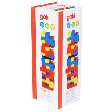 Настольная игра Goki Дженга Разноцветная башня (HS973) Spok