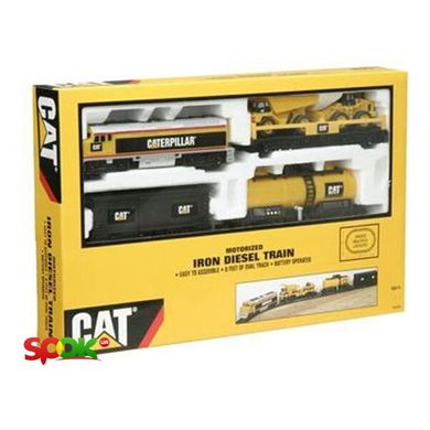 Игровой набор CAT Железная дорога Дизельный тепловоз (55450) Spok