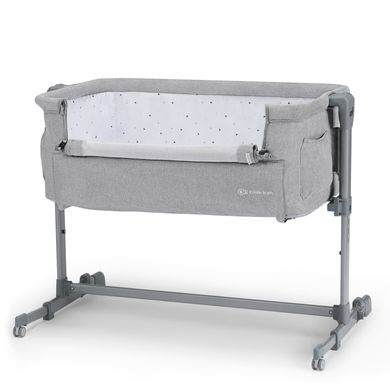 Приставная кроватка-люлька Kinderkraft Neste Up Grey Light Melange (KKLNESTGRY000N) Spok