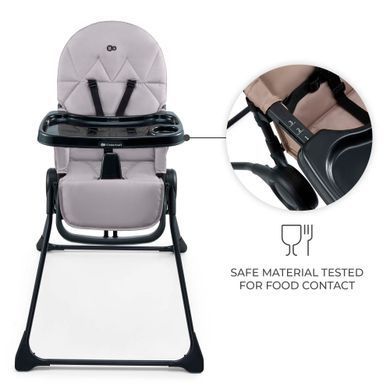 Стільчик для годування Kinderkraft Binci Grey (KHBINC00GRY0000) Spok