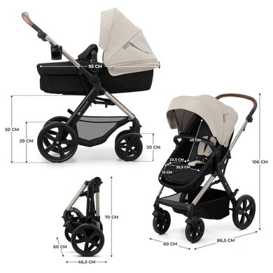 Універсальна коляска 3 в 1 Kinderkraft Moov 2 Moonlight Gray (KSMOOV02GRYEV00) Spok