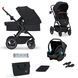 Универсальная коляска 3 в 1 Kinderkraft B-Tour Deep Black (KSBTOU00BLK3000) Фото 1