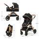 Универсальная коляска 3 в 1 Kinderkraft Esme Pro Pure Black (KSESME00BLK300N) Фото 4