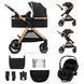 Универсальная коляска 3 в 1 Kinderkraft Esme Pro Pure Black (KSESME00BLK300N) Фото 1
