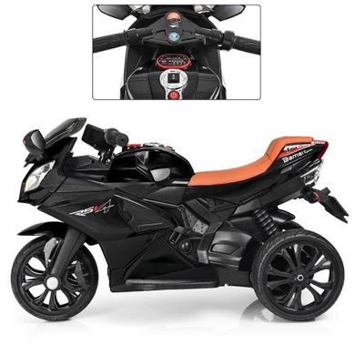 Мотоцикл Bambi черный (M 3912EL-2) Spok