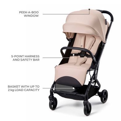 Прогулянкова коляска Kinderkraft Indy 3 Misty Beige (KSINDY03BEG0000) Spok