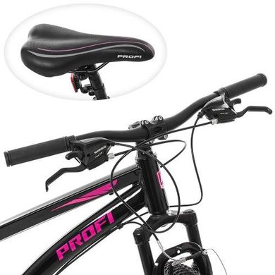 Велосипед Profi Shimano Черно-розовый (G26VEGA A26.2) Spok