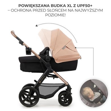 Універсальна коляска 3 в 1 Kinderkraft Moov 2 Sand Beige (KSMOOV02BEGEV00) Spok