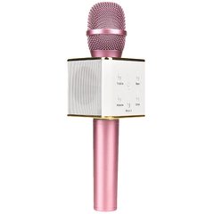Беспроводной микрофон-караоке Bambi Q7 Розовый Spok