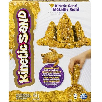 Песок для детского творчества Wacky-Tivities Kinetic Sand Metallic Золотой 454 г (71408G) Spok