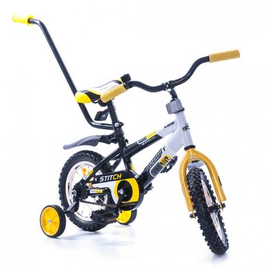 Велосипед Azimut 12" Stitch Черно-желтый Spok