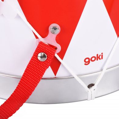 Музыкальный инструмент Goki Барабан со шлейкой Красный (61001G) Spok