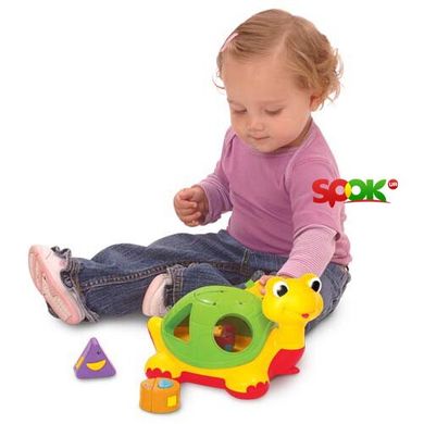 Развивающая игрушка Kiddieland Каталка-сортер Черепаха-знайка со световыми и звуковыми эффектами (049742) Spok