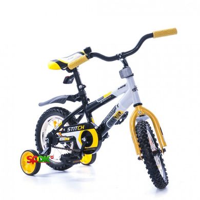 Велосипед Azimut 12" Stitch Черно-желтый Spok