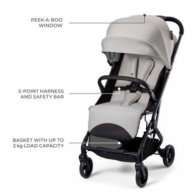 Прогулянкова коляска Kinderkraft Indy 3 Urban Grey (KSINDY03GRY0000) Spok