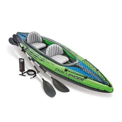 Двухместная надувная байдарка (каяк) Intex Challenger K2 Kayak (68306) Spok