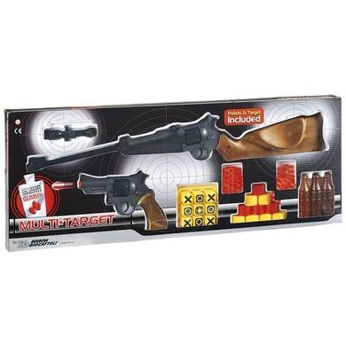 Игрушечные ружьё и пистолет EDISON Multitarget с мишенями и пульками (629/22) Spok