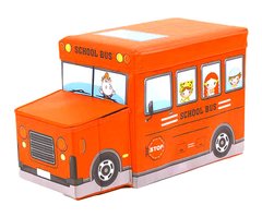 Корзина для игрушек Tilly Школьный автобус Оранжевый (BT-TB-0011) Spok