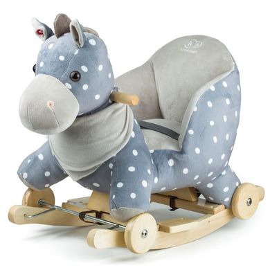 Лошадка-качалка с колесиками Kinderkraft Gray (KKZKONIGRY0000) Spok