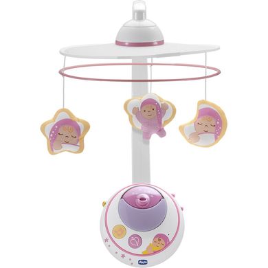 Мобиль-проектор на кроватку Chicco Волшебные звёздочки Розовый (02429.10) Spok