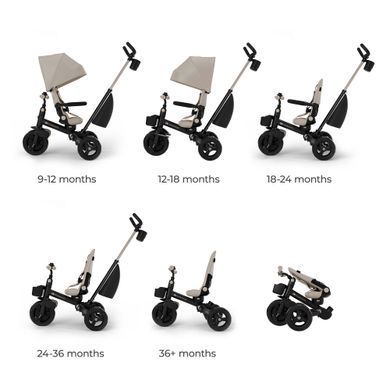 Трехколесный велосипед Kinderkraft Aveo 2 Plus Beige (KRAVEO02BEG0000) Spok
