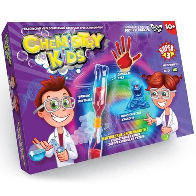 Набор для проведения опытов Danko Toys Chemistry Kids Mini, укр. (CHK-02-02U,7982) Spok