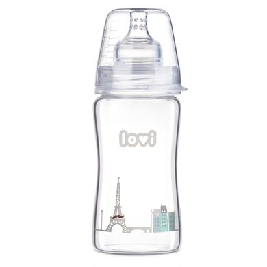 Бутылочка для кормления Lovi Diamond Glass Retro boy 250 мл (74/203) Spok