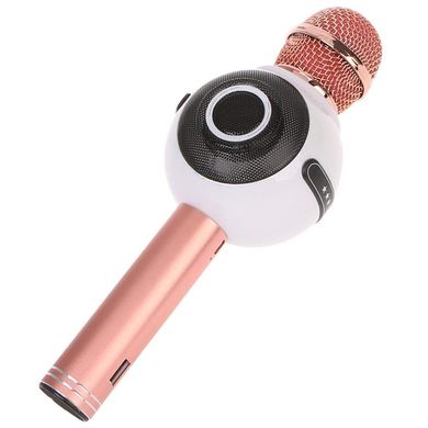 Беспроводной микрофон-караоке WSTER WS-878 Бело-розовый (X13373) Spok