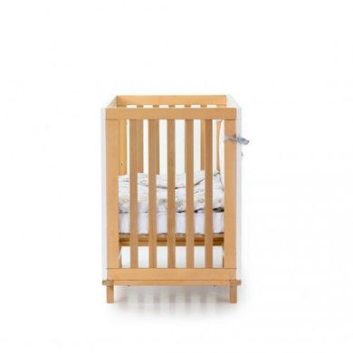 Детская кроватка Верес Манхэттен (без ящика) бело-буковая (1.1.1.32.15) Spok