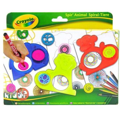Набор для творчества Crayola Спирали с карандашами, штампами и трафаретами (5010065054523) Spok