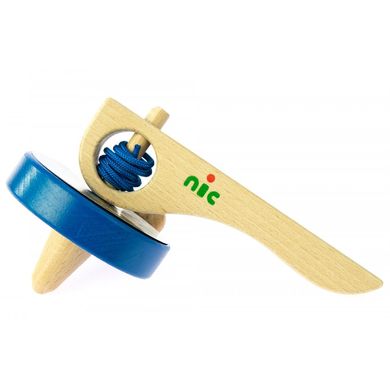 Деревянная игрушка Nic Юла Синяя (NIC1583) Spok
