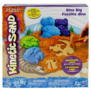 Песок для детского творчества Wacky-Tivities Kinetic Sand Dino с формочками (71415Dn) Spok