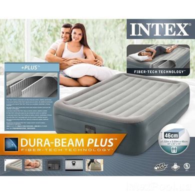 Надувная кровать со встроенным электронасосом Intex Essential Rest Bed, 152 х 203 х 46 (64126) Spok