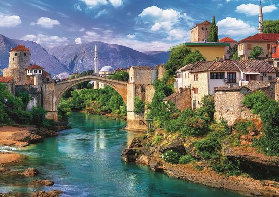 Пазл Trefl Босния и Герцеговина: Старый мост в городе Мостар, 500 элементов (37333) Spok