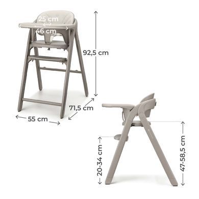 Стільчик для годування Kinderkraft Tino Beige (KHTINO00BEG0000) Spok