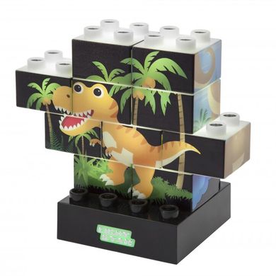 Конструктор Light Stax с LED подсветкой Puzzle Dinosaurer Edition (M03004) Spok
