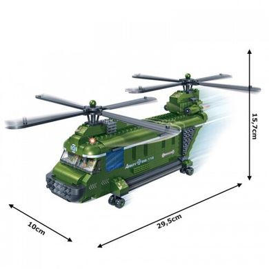 Конструктор Banbao Военный вертолет (8852) Spok