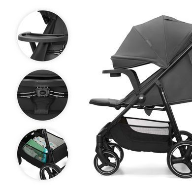 Прогулянкова коляска Kinderkraft Trig 3 Tray Grey (KSTRIG03GRY000T) Spok