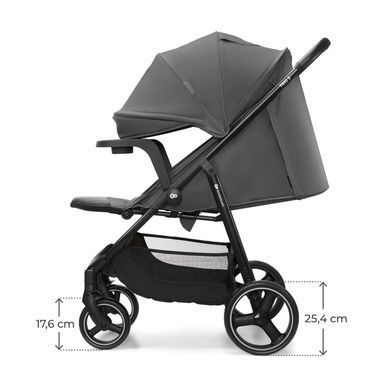 Прогулянкова коляска Kinderkraft Trig 3 Tray Grey (KSTRIG03GRY000T) Spok