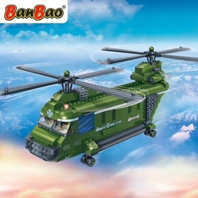 Конструктор Banbao Военный вертолет (8852) Spok