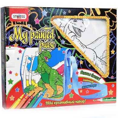 Набор для творчества Strateg Сумка-раскраска Динозавр (2039) Spok