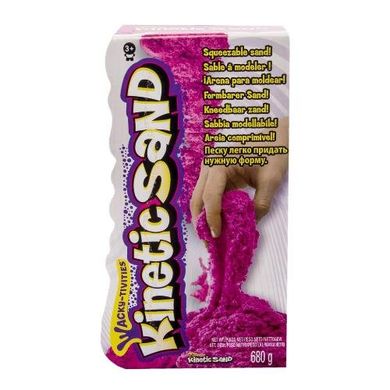 Песок для детского творчества Kinetic Sand Color Розовый 680 г (71409Pn) Spok