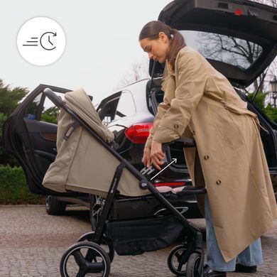 Прогулянкова коляска Kinderkraft Trig 3 Tray Grey (KSTRIG03GRY000T) Spok